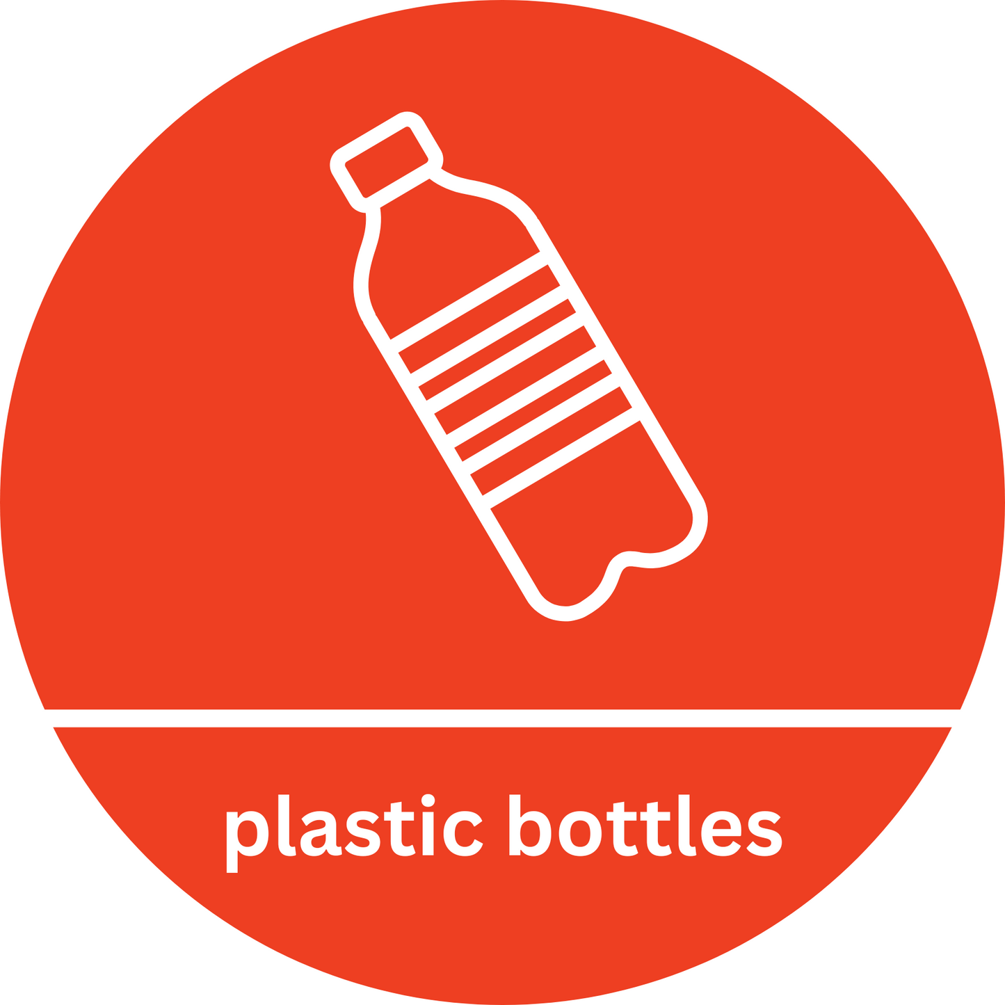 Downloadable Plastic Bottles Recycling Sticker