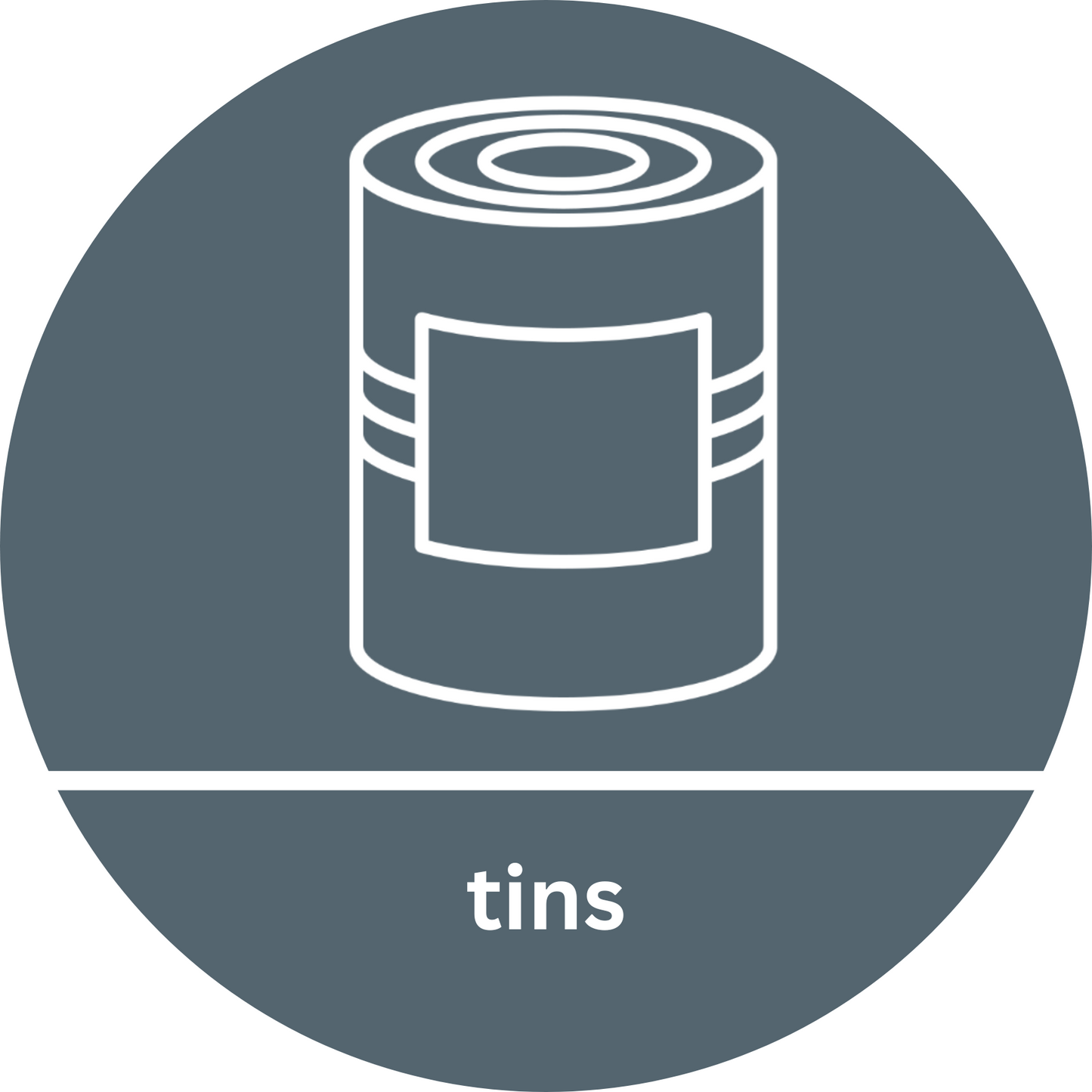 Downloadable Tins Recycling Sticker
