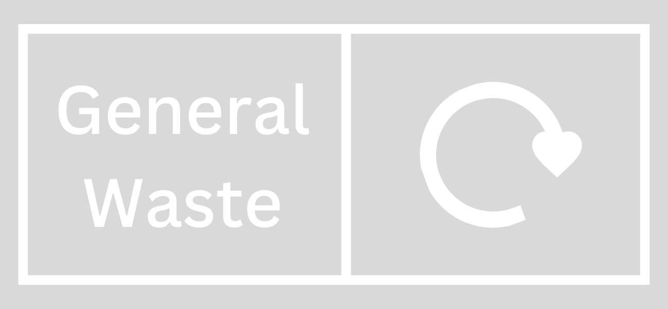 Clear General Waste Lid Label