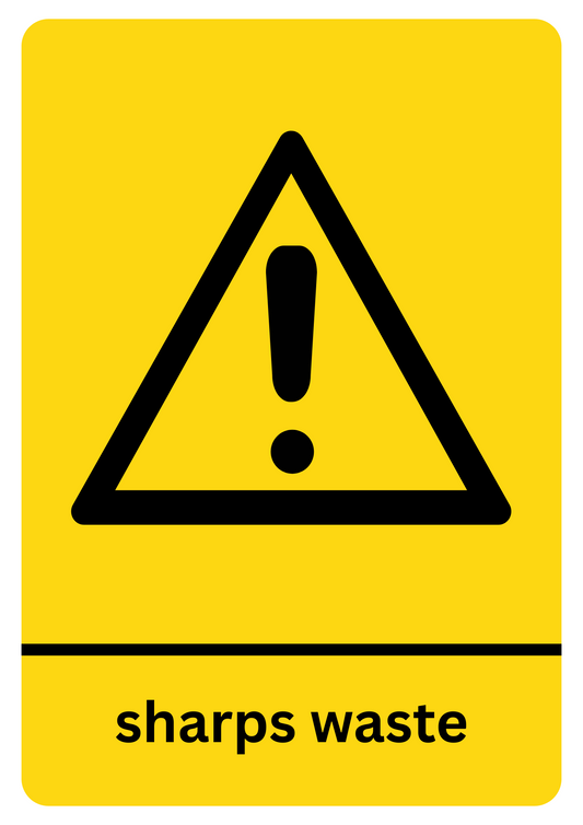 Downloadable Sharps Waste Sticker