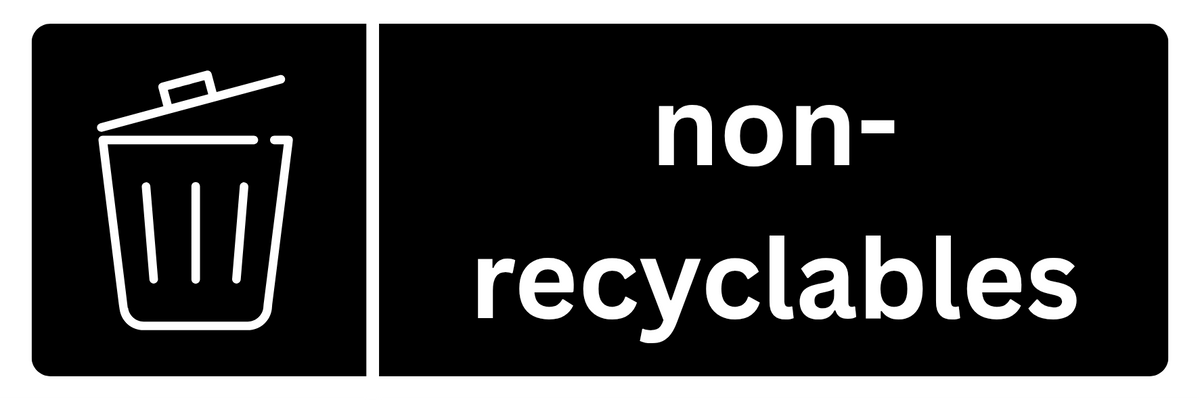 Non-Recyclables Sticker