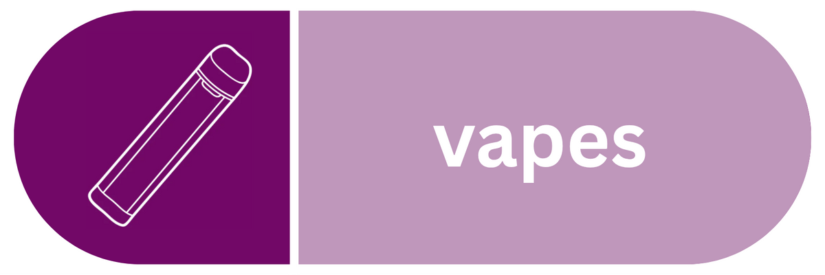 Vape Recycling Pill Shaped Sticker