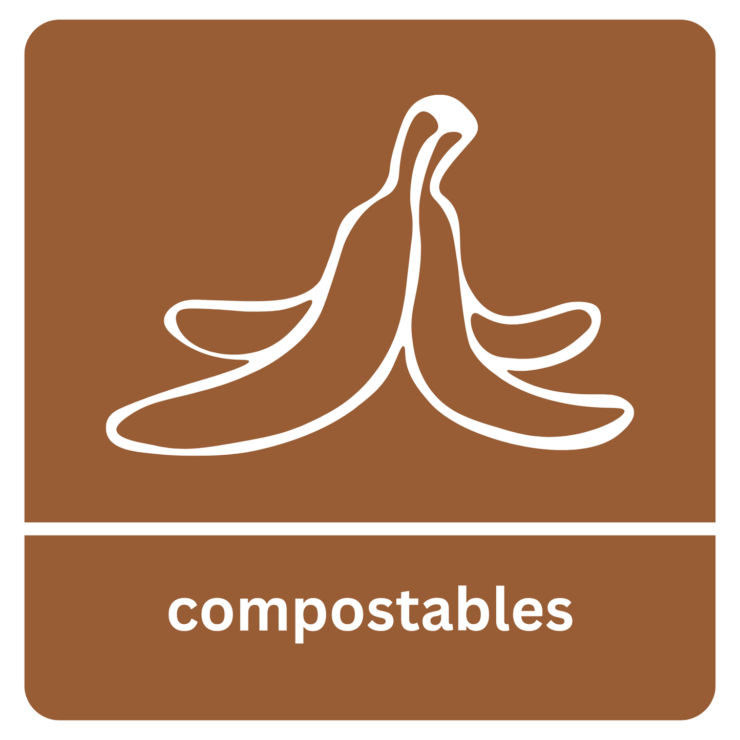 Sticer Ailgylchu Compostiadwy Sgwâr