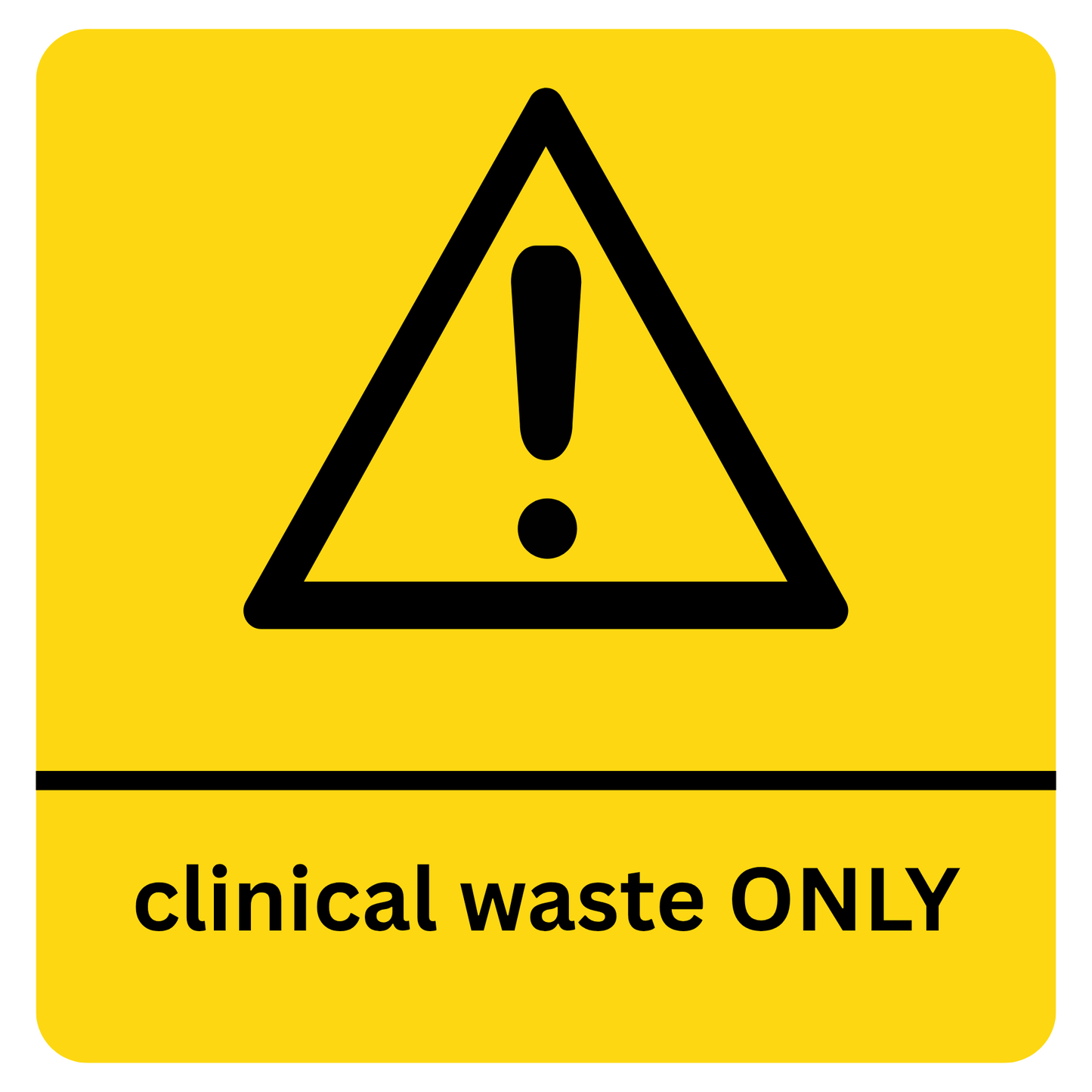 Clinical Waste Sticker