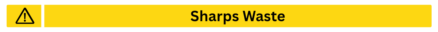 Sharps Waste Sticker