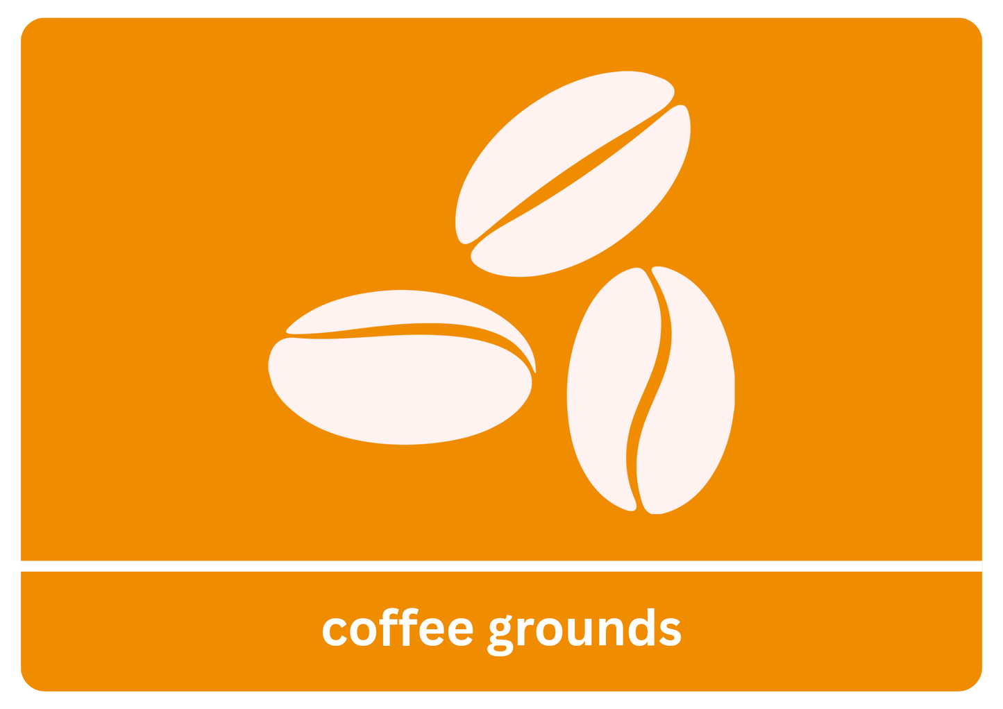 Downloadable Coffee Grounds Recycling Sticker