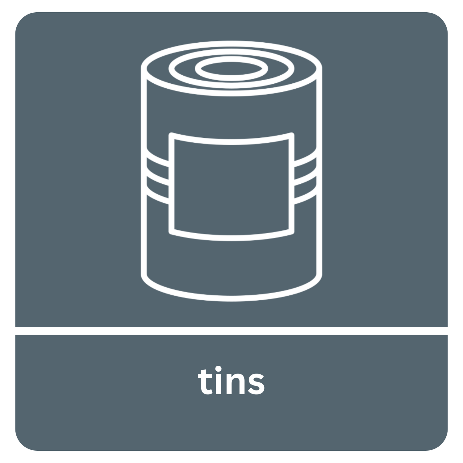Tins Recycling Stickers