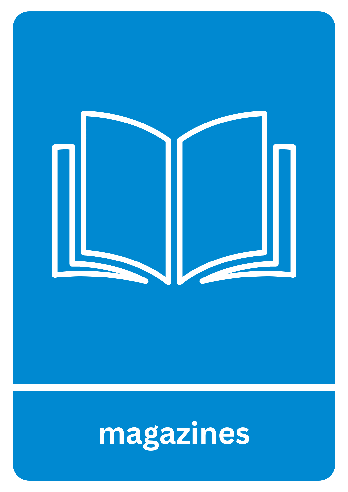 Magazine Recycling Stickers