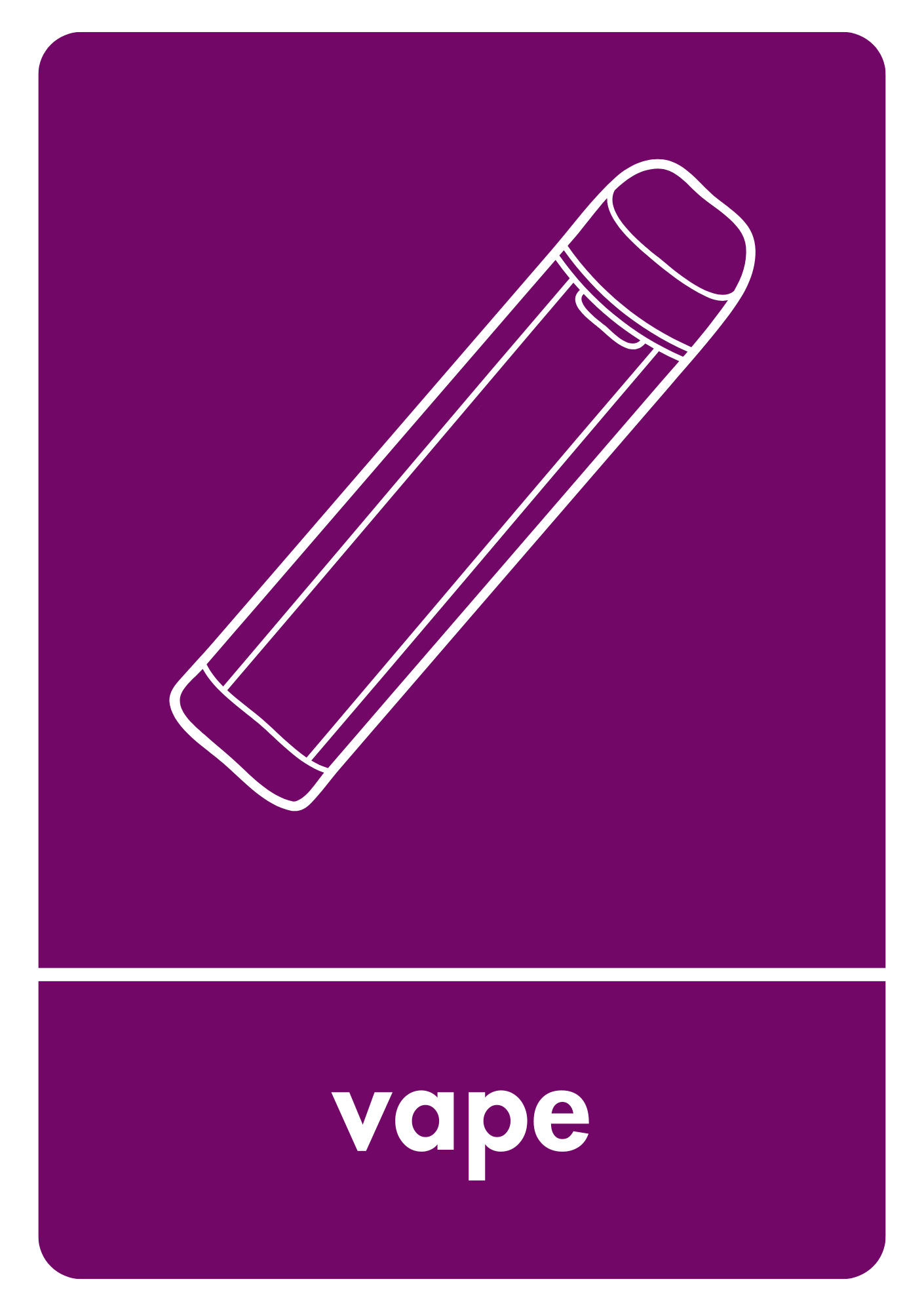 Vape Recycling Stickers