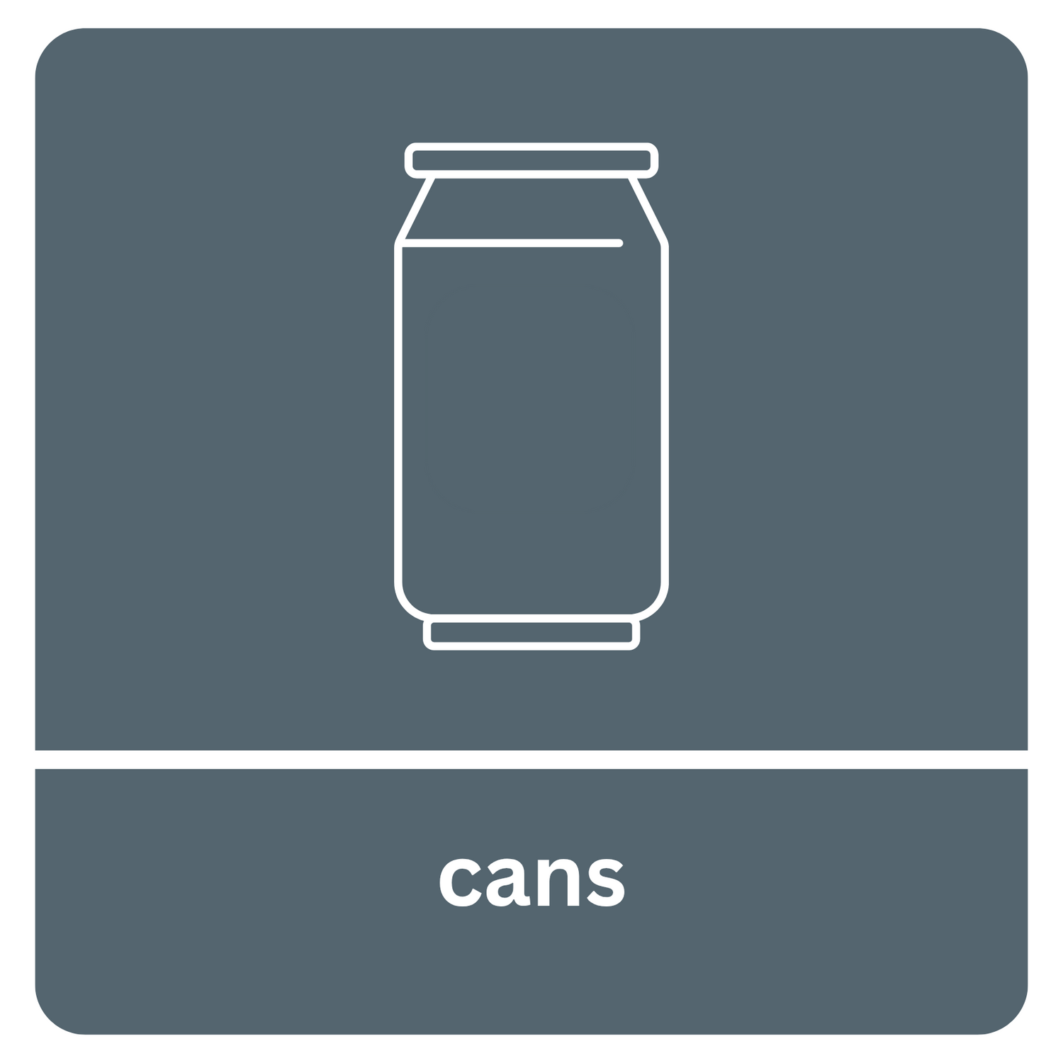 Cans Recycling Stickers