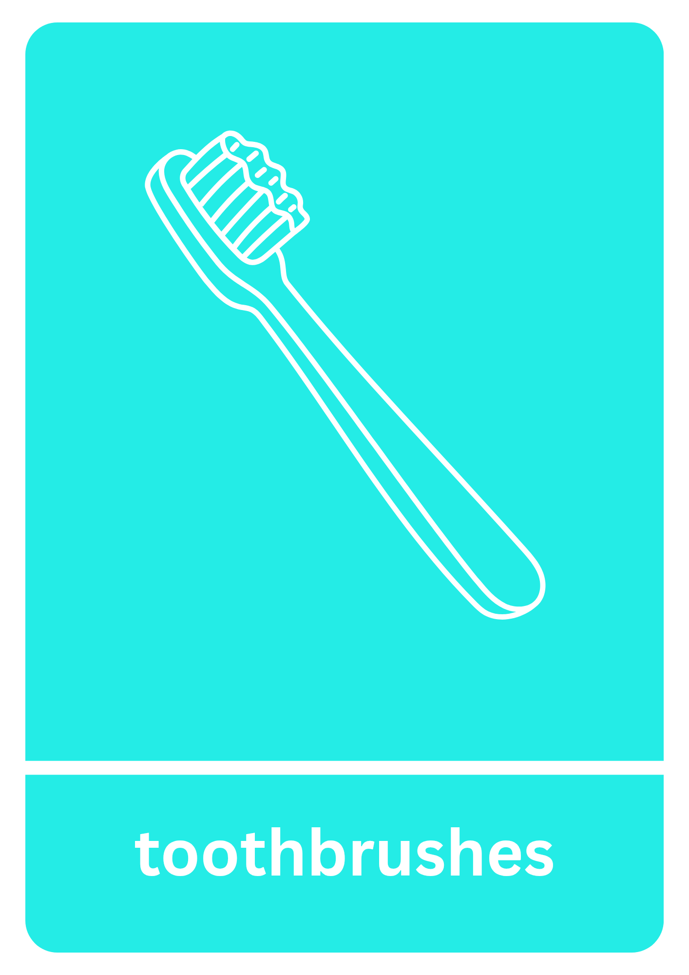 Toothbrush Recycling Stickers