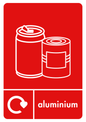 A5 Red Aluminium Sticker