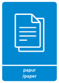 A5 Bilingual Paper Recycling Sticker
