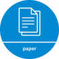 Circular Paper Recycling Sticker