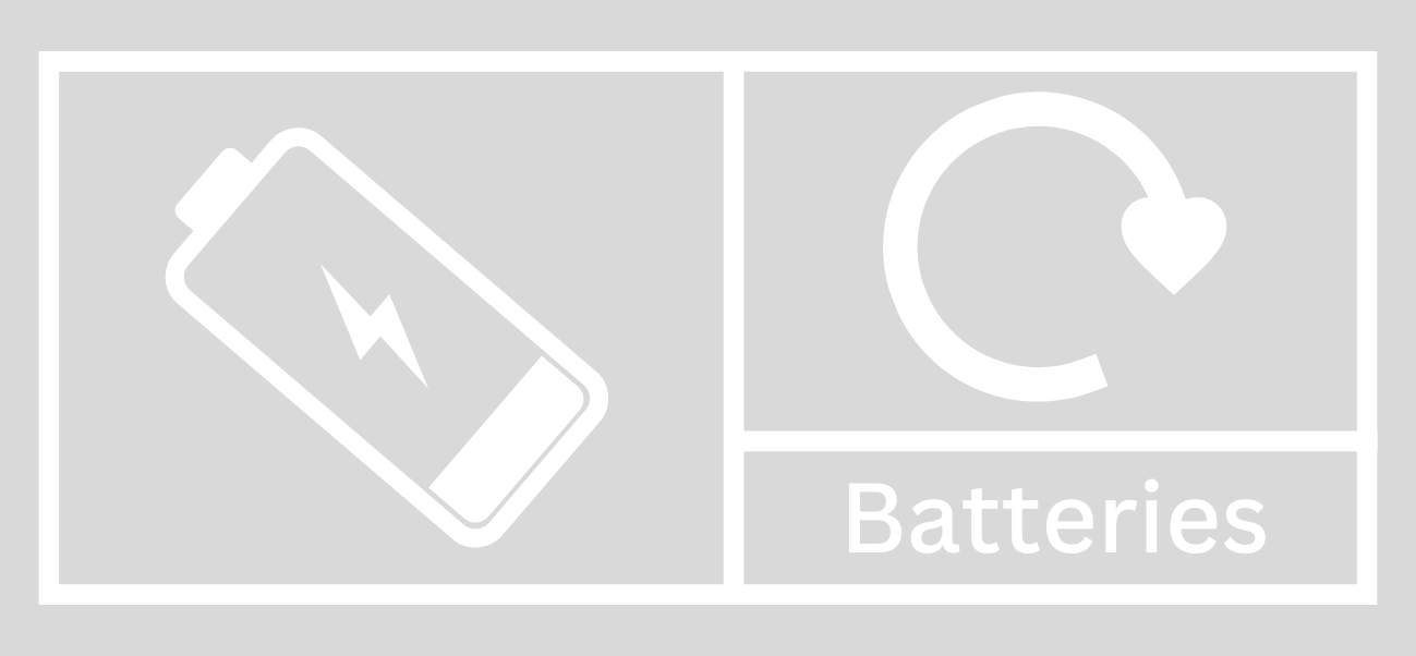 Clear Battery Recycling Lid Label
