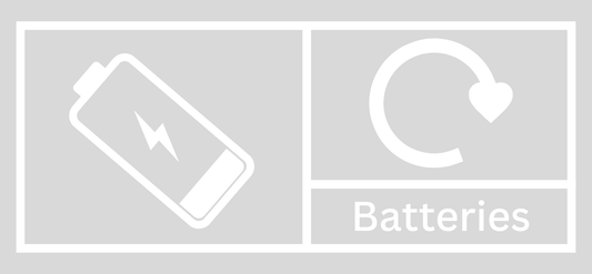 Clear Battery Recycling Lid Label