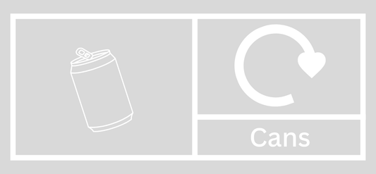 Clear Cans Recycling Lid Label