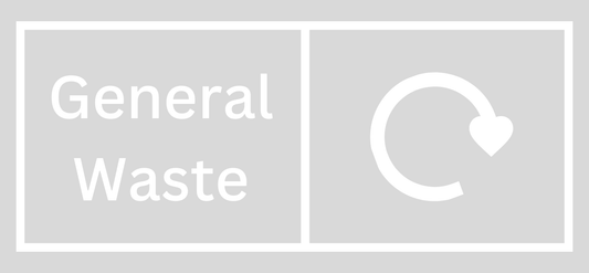 Clear General Waste Lid Label