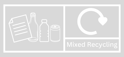 Clear Mixed Recycling Lid Label