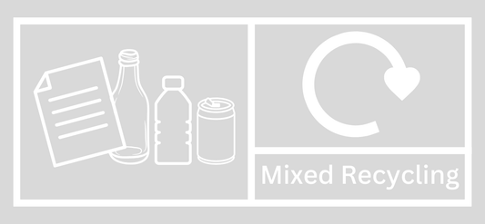 Clear Mixed Recycling Lid Label