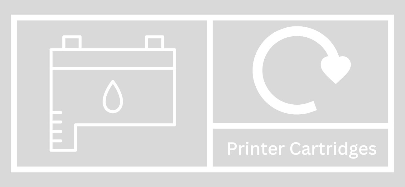 Clear Printer Cartridges Recycling Lid Label
