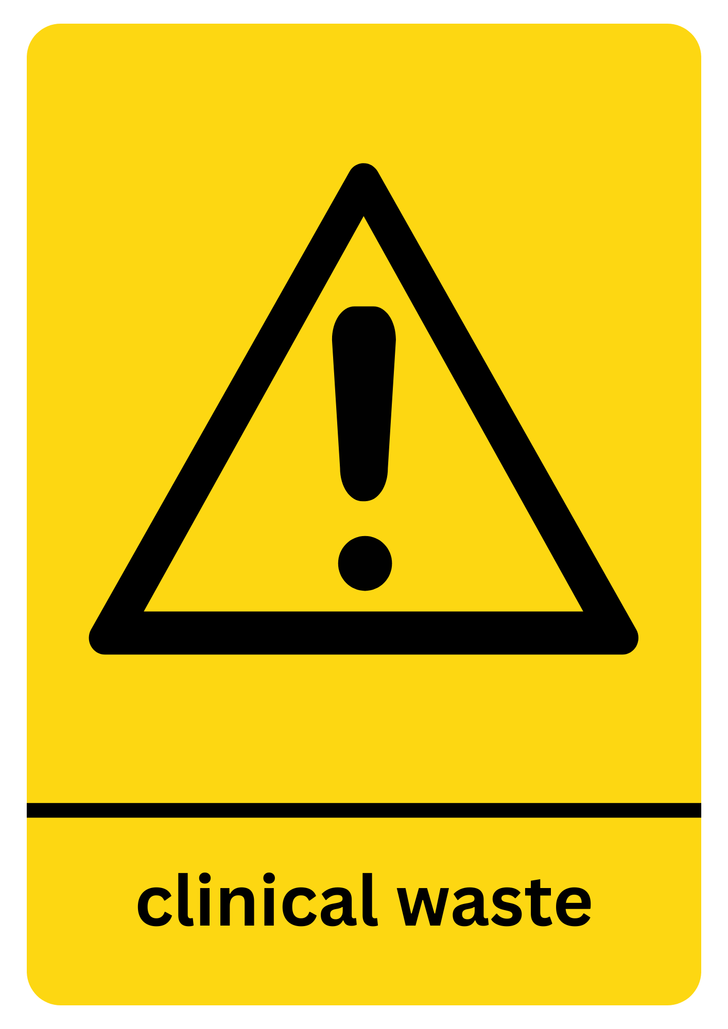 Clinical Waste Sticker
