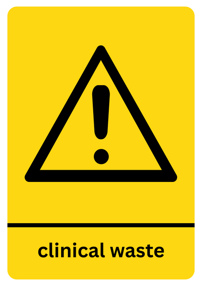 Clinical Waste Sticker