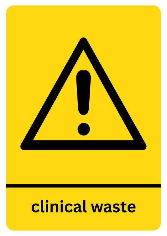 Clinical Waste Sticker