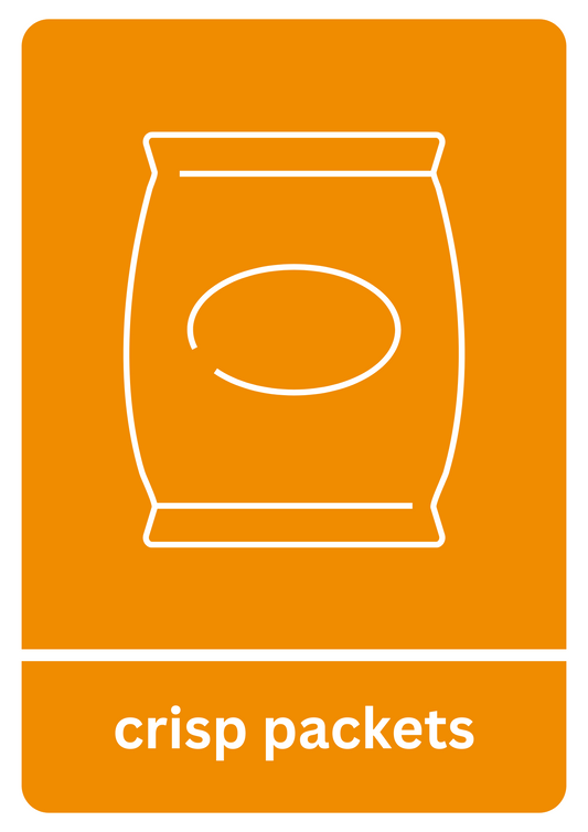 Downloadable Crisp Packets Recycling Sticker