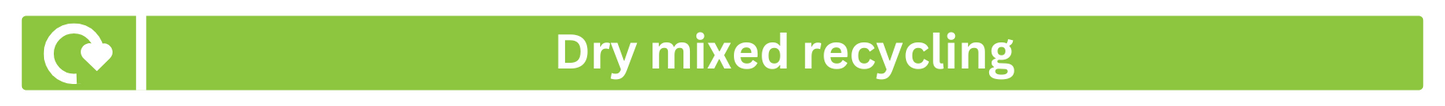 Dry Mixed Recycling Lid Label Sticker