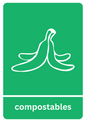 A5 Compostables Recycling Sticker