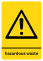 A5 Hazardous Waste Sticker