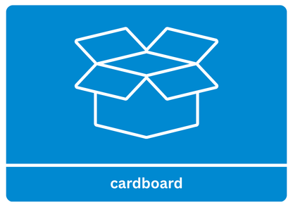 A4 Cardboard Recycling Sticker