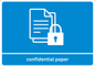 A4 Confidential Paper Recycling Sticker