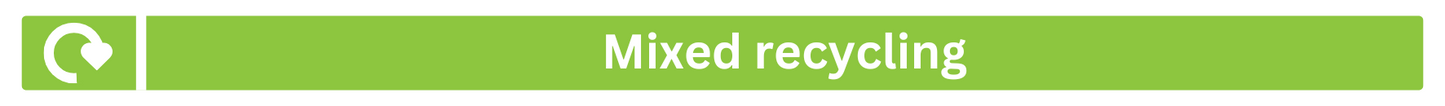 Mixed Recycling Lid Label Sticker
