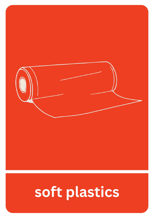 Soft Plastics Recycling Sticker