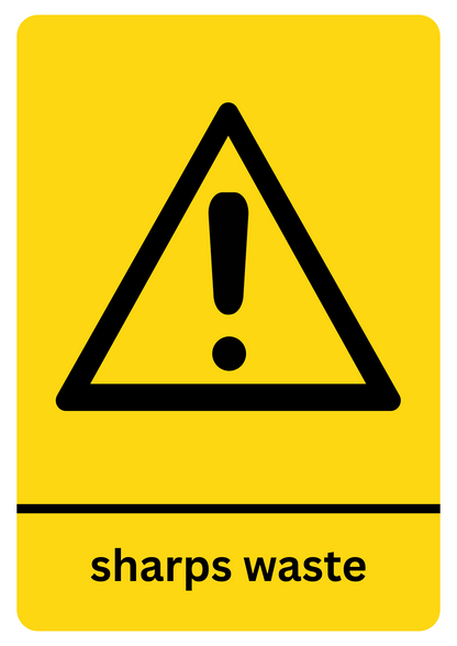 Sharps Waste Sticker