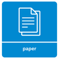 Square Paper Recycling Sticker