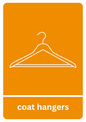 Coat Hangers Recycling Sticker