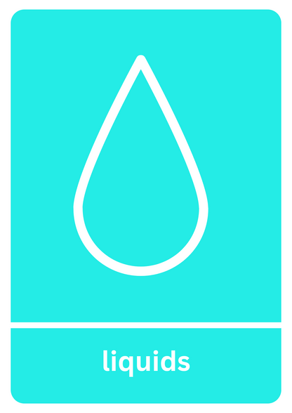 Liquids Recycling Sticker