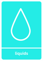 Liquids Recycling Sticker