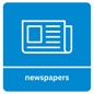Newspaper Recycling Sticker