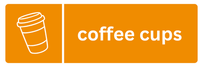 Downloadable Coffee Cups Recycling Sticker