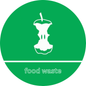 Circular Food Waste Recycling Sticker - Reduced To Clear