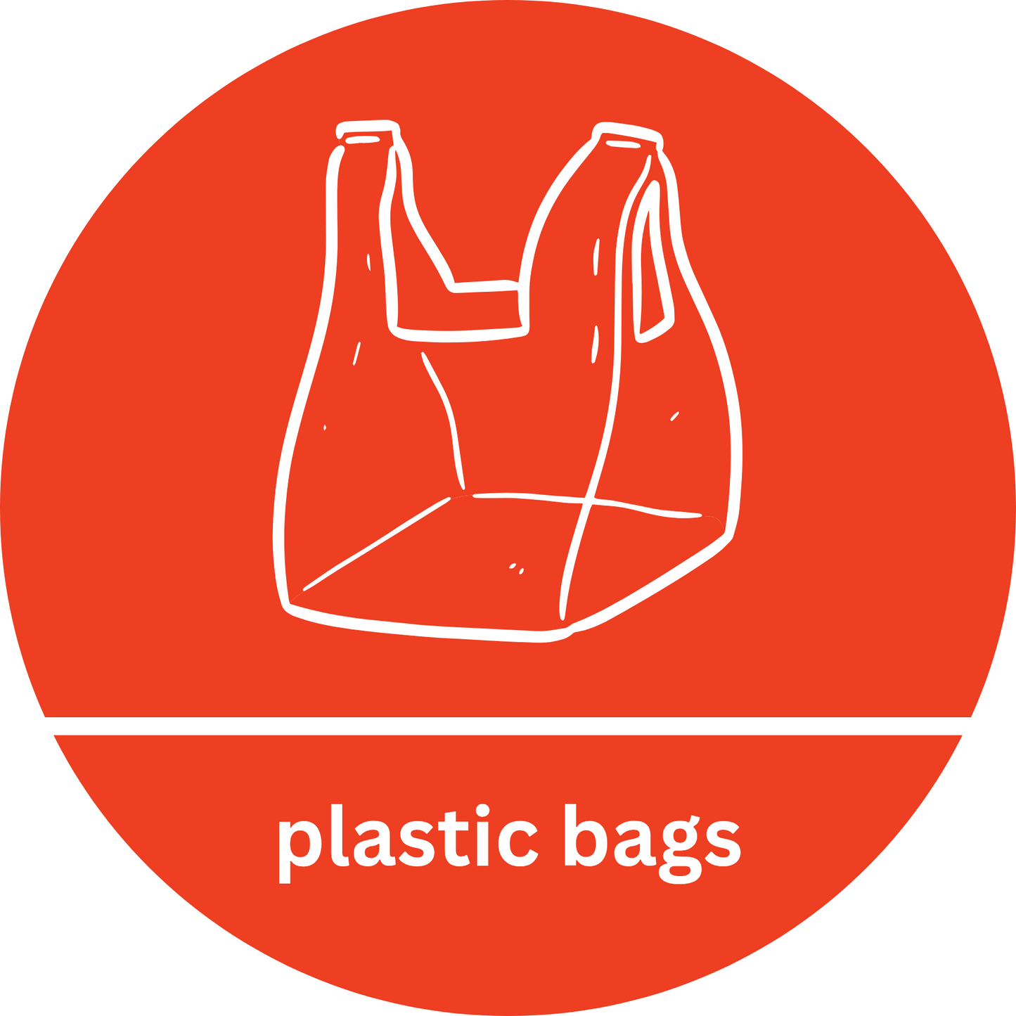 Plastic Bags Recycling Sticker