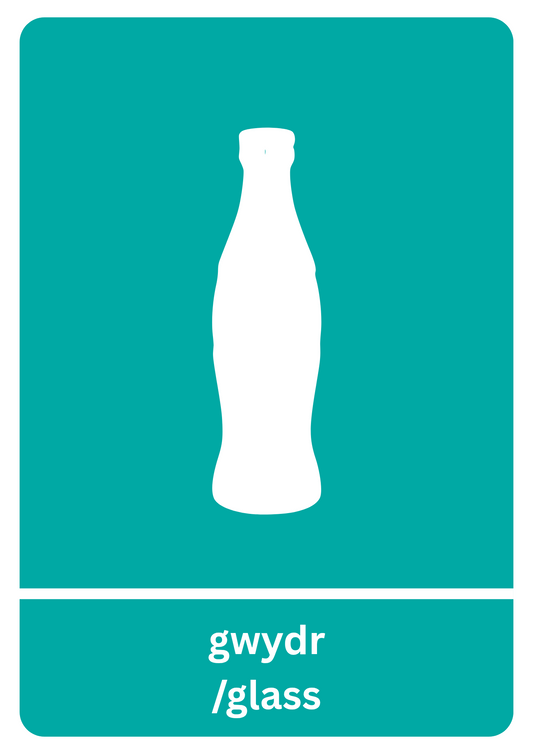 A5 Bilingual Glass Sticker
