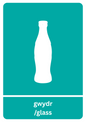 A5 Bilingual Glass Sticker