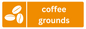 Coffee Grounds Recycling Sticker
