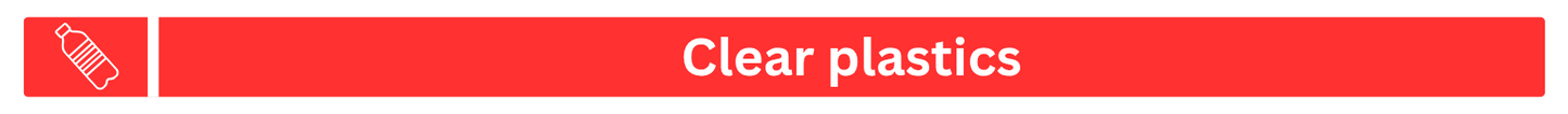 Clear Plastics Recycling Lid Label Sticker