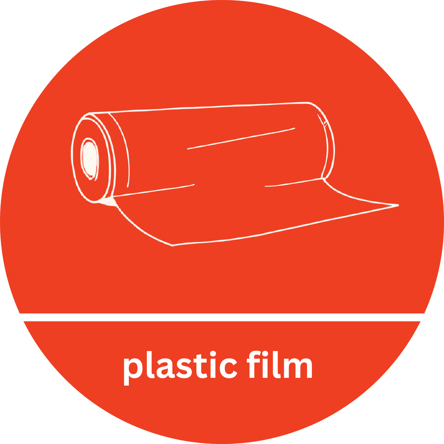 Circular Plastic Film Recycling Sticker